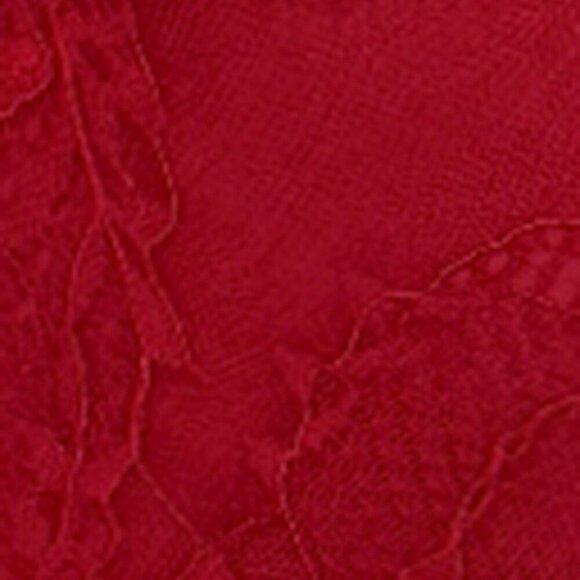 Burgundy Casual Women's Date Night Lace Long Sleeve Square Neck Bodycon Dress - Picture 7 of 7